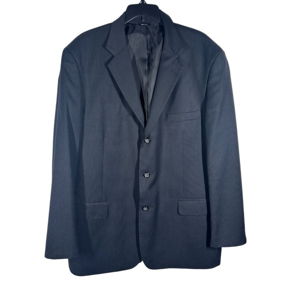 Retro‎ Blazer Jacket Mens Size 42 Regular Black Wool Blend